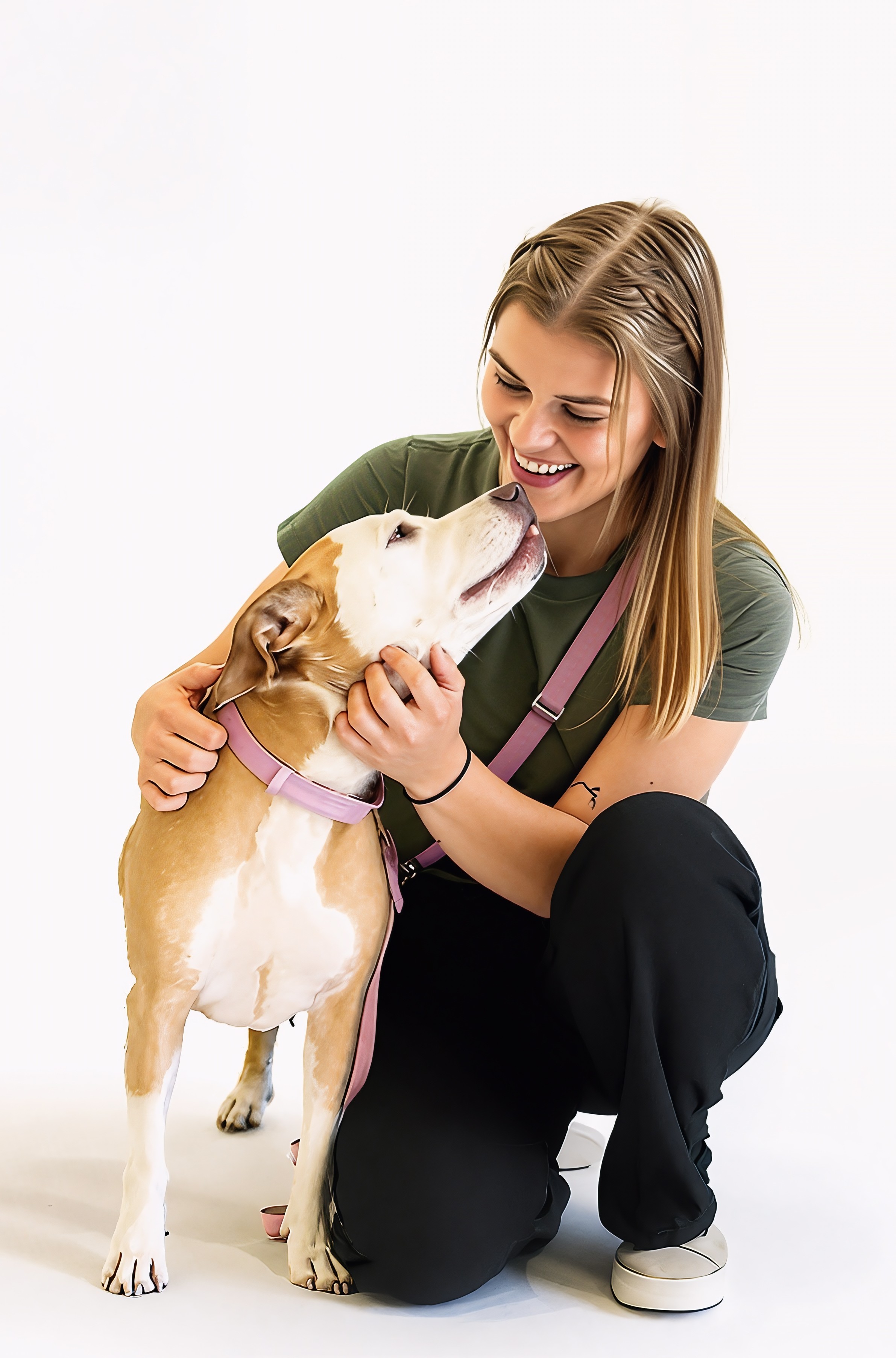 A happy rescued dog